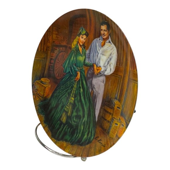 Gone With The Wind "Scarlett's Green Dress" Plate Vintage 1984 8.5" by Knowles - Picture 3 of 7